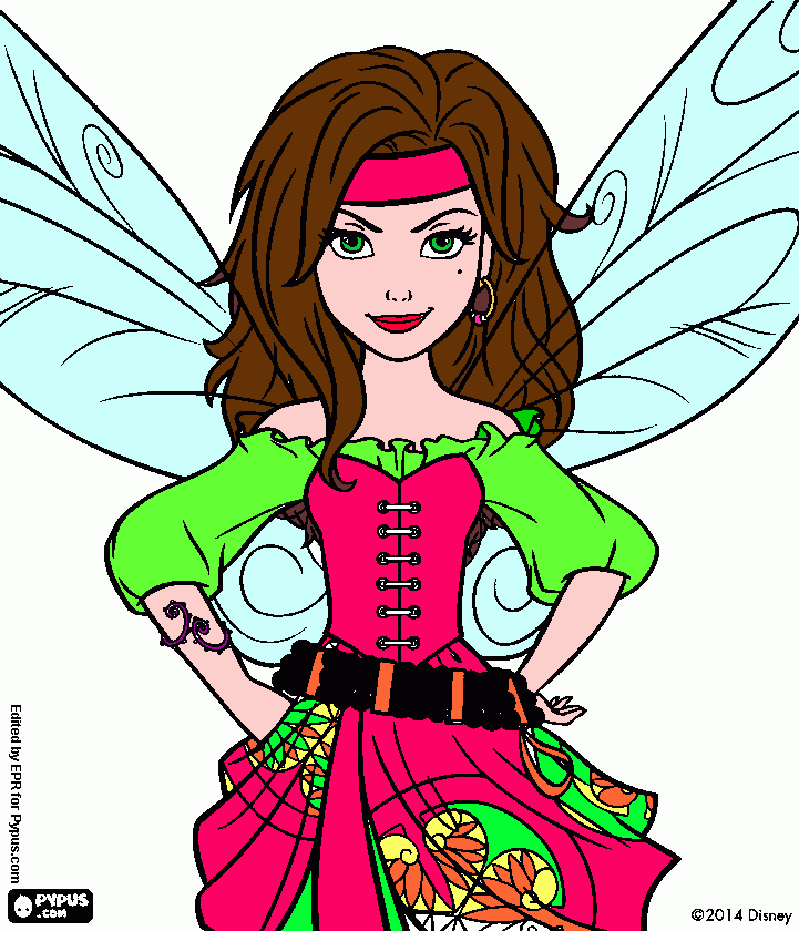 Omalovánka víla pirátka