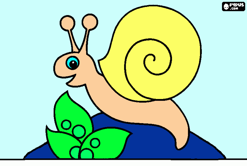 Omalovánka Vítkovo šneček