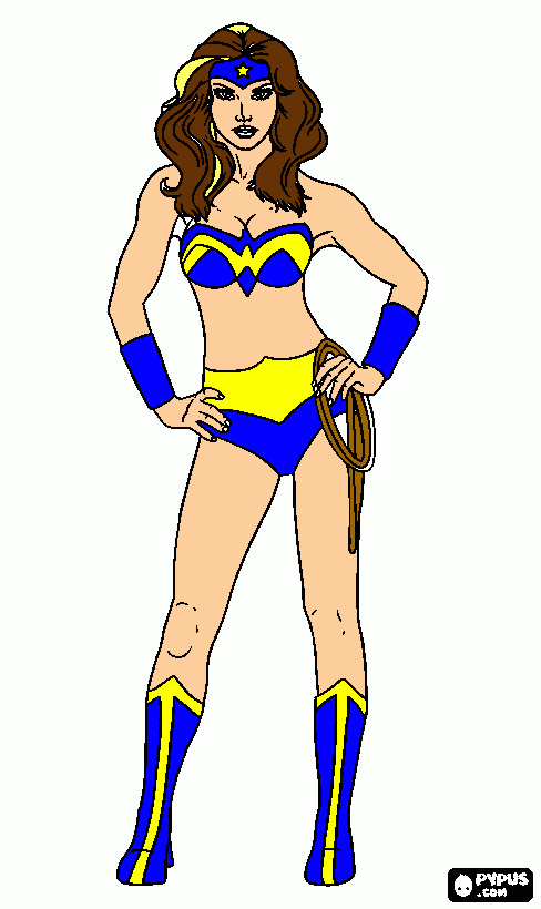 Omalovánka wonder woman