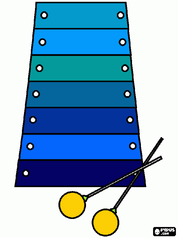 Omalovánka Xylofón