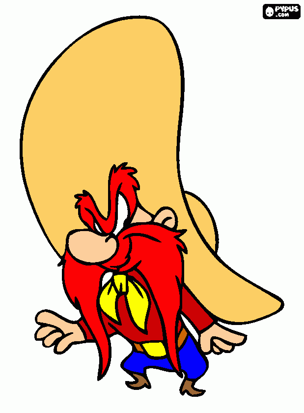 Omalovánka yosemi z bugs bunny