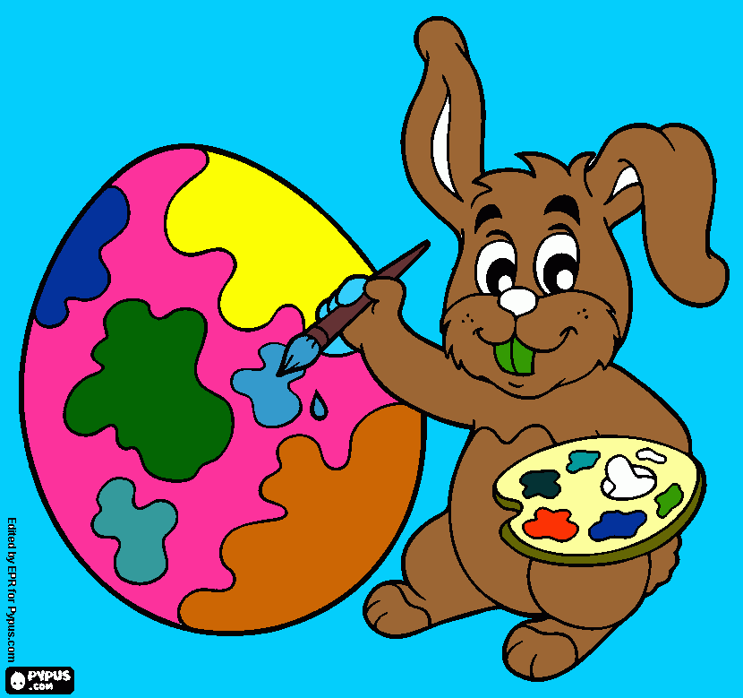 Omalovánka Zajíček a vajíčko