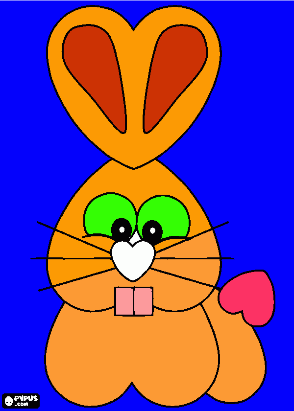 Omalovánka zajíček pro maminku