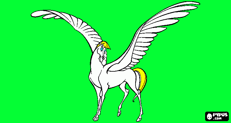 Omalovánka zeje tam krastni konik