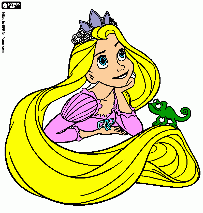 Omalovánka zlatovlaska