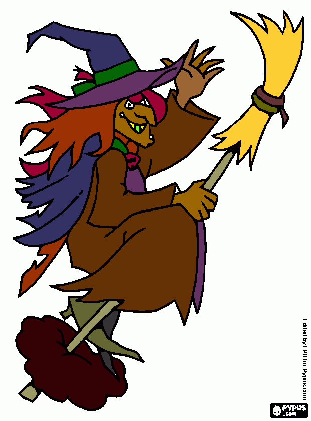 Omalovánka zlá čarodejnice