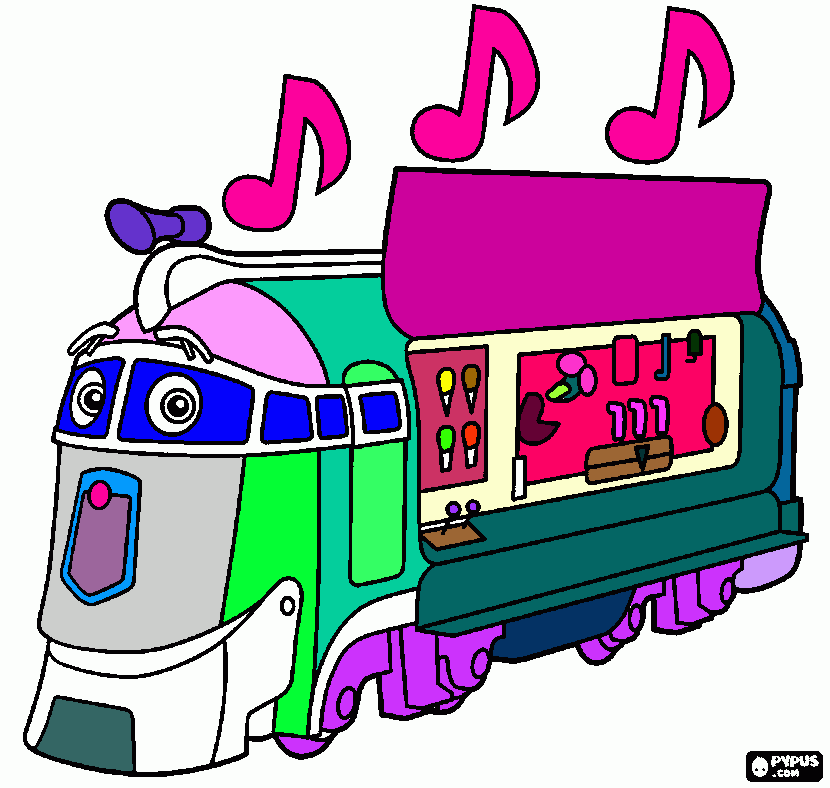 Omalovánka zmrzlinova masinka