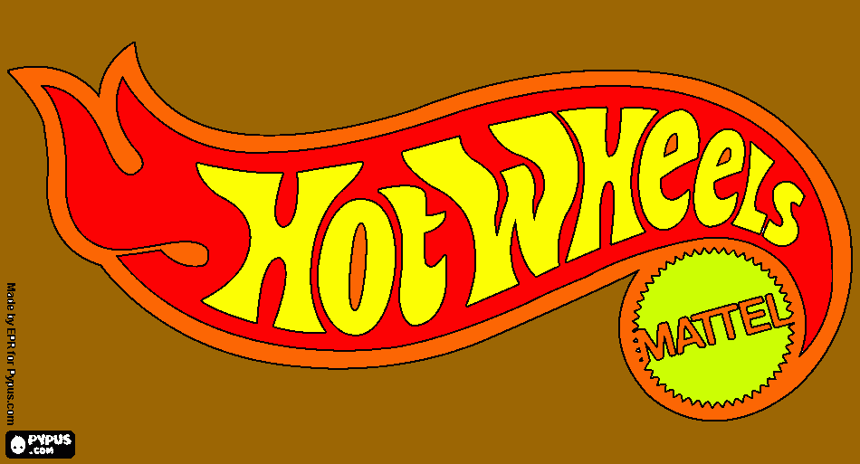 Omalovánka znak hotwheels
