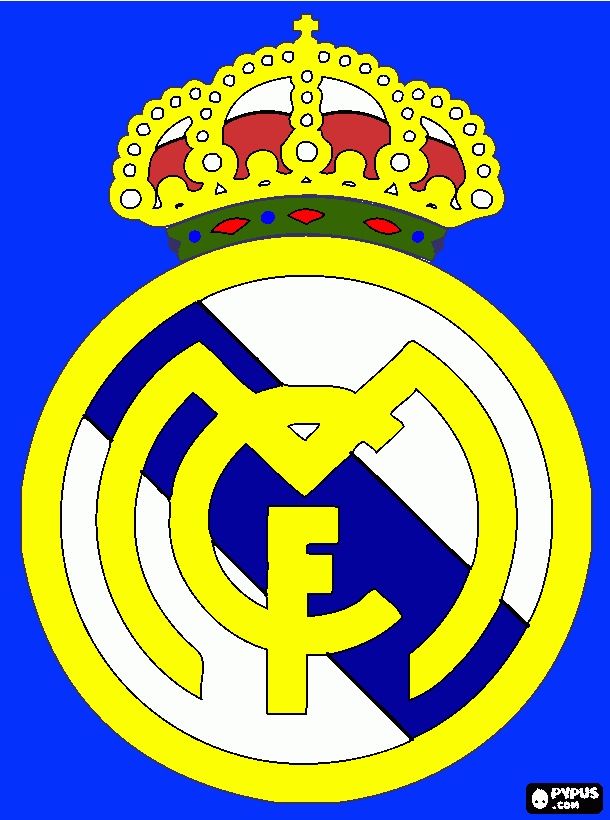 Omalovánka znak real madrid najlepsitym na svete