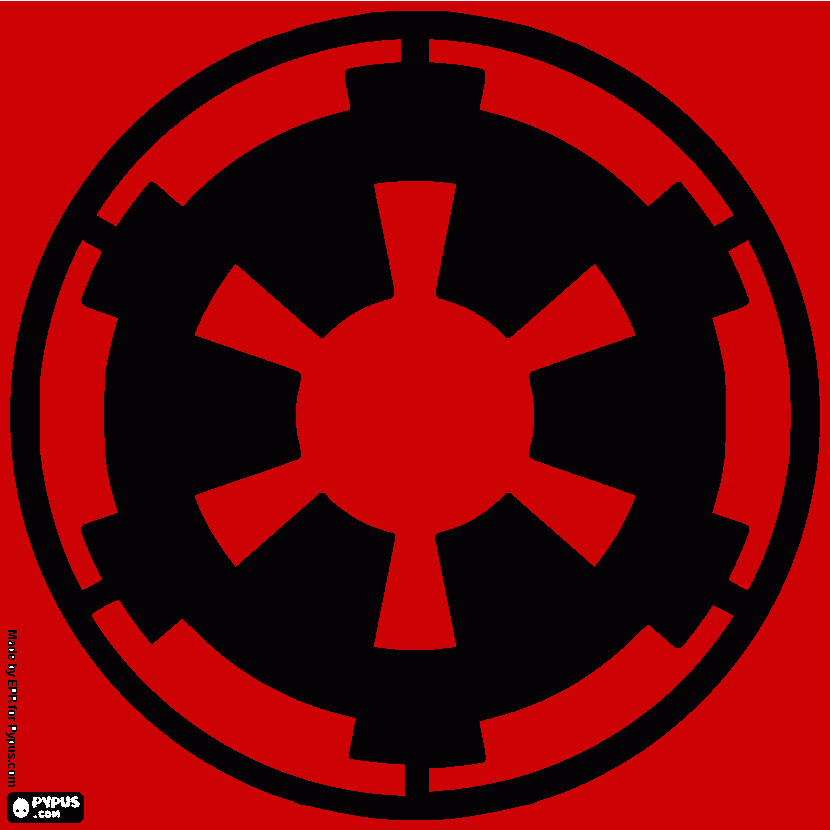 Omalovánka znak star wars 