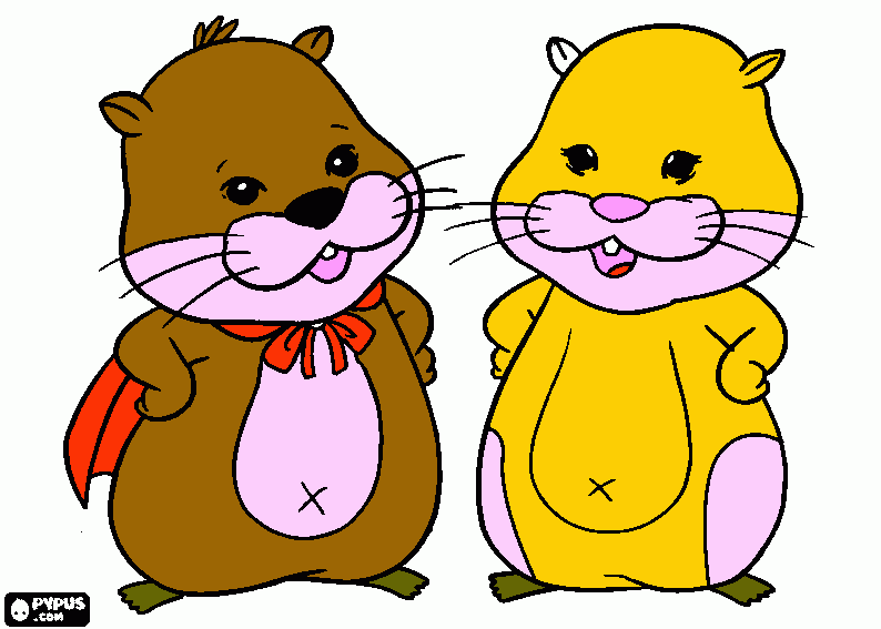 Omalovánka zuzukřeček