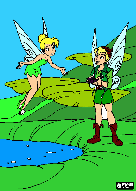 Omalovánka zvonilka a terinek