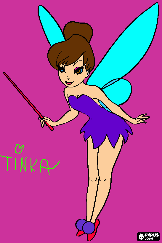 Omalovánka zvonilka tinka 