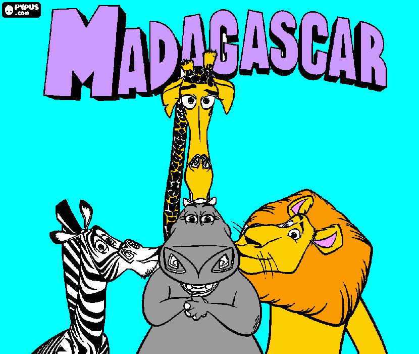 Omalovánka zvířátka