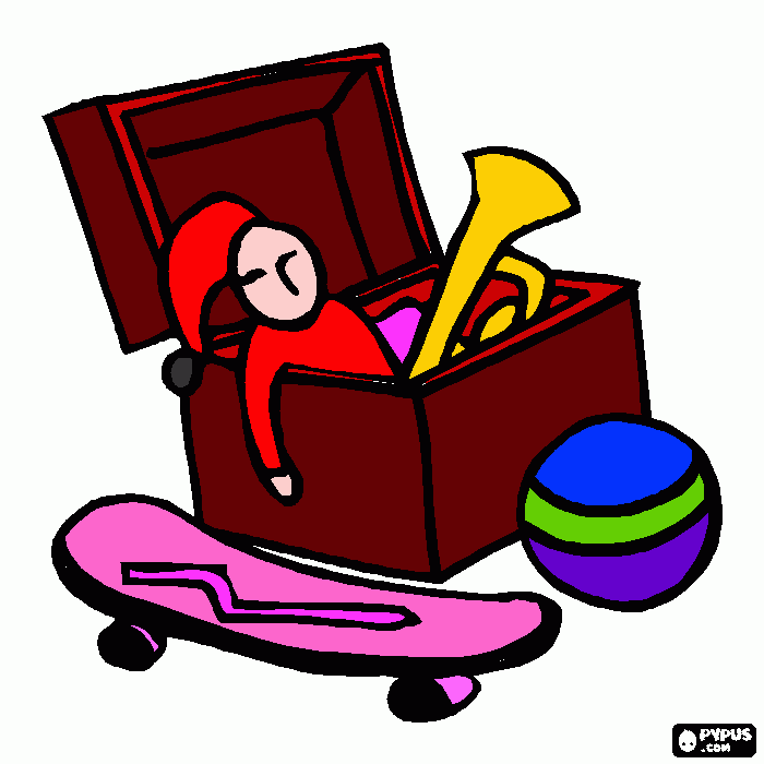 Omalovánka Úklid hraček