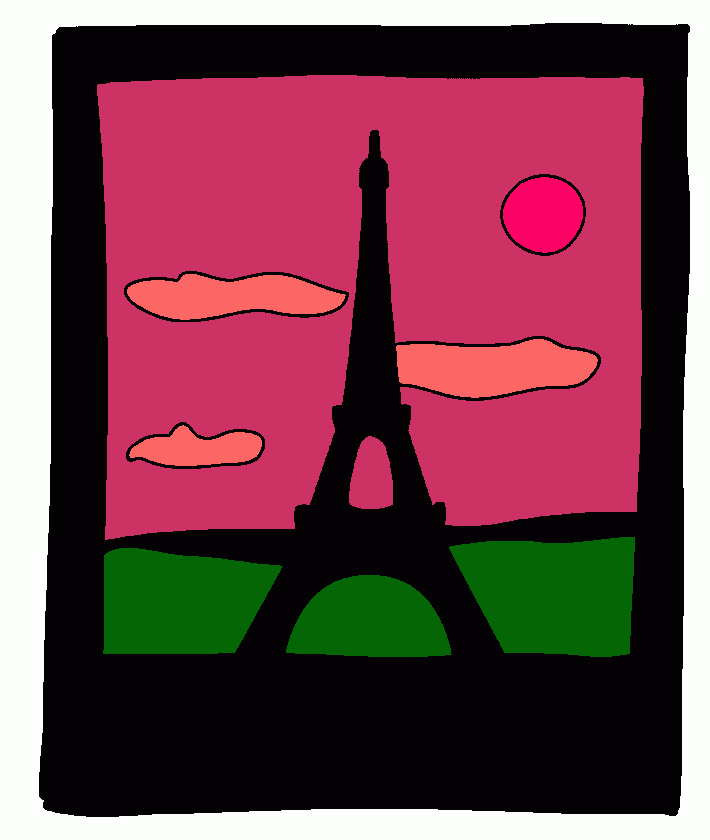 Omalovánka úsvit v Paríži