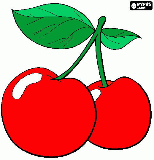 Omalovánka čerešne