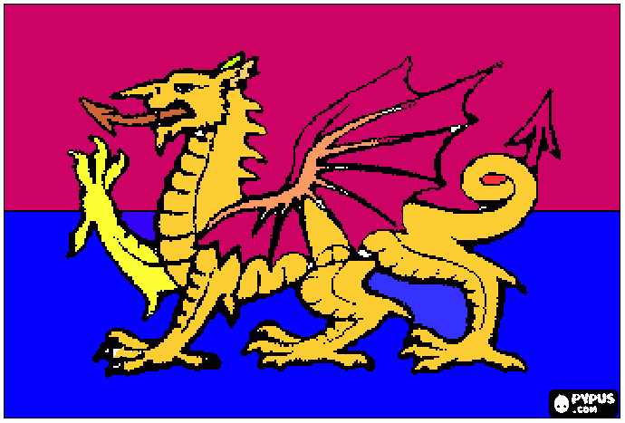 Omalovánka český drak