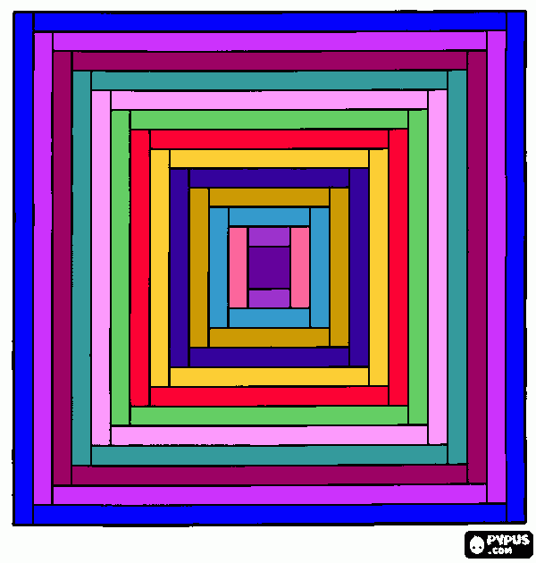 Omalovánka čtverec