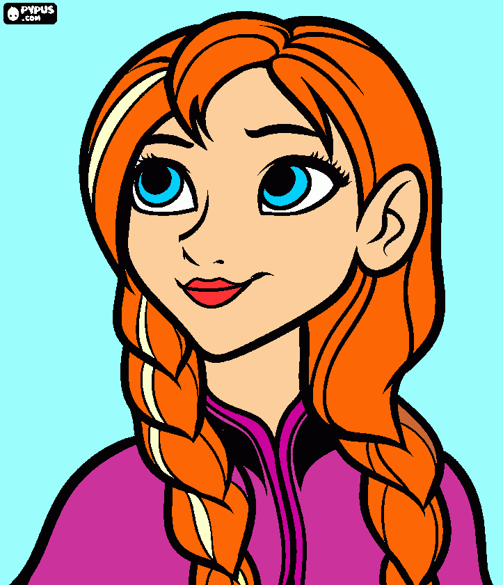 Omalovánka Ľadové královstvo - Anna