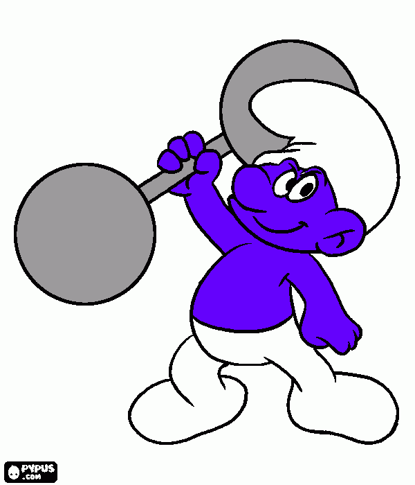 Omalovánka Šmoula silák