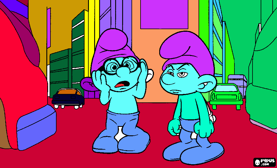 Omalovánka Šmoulkovia