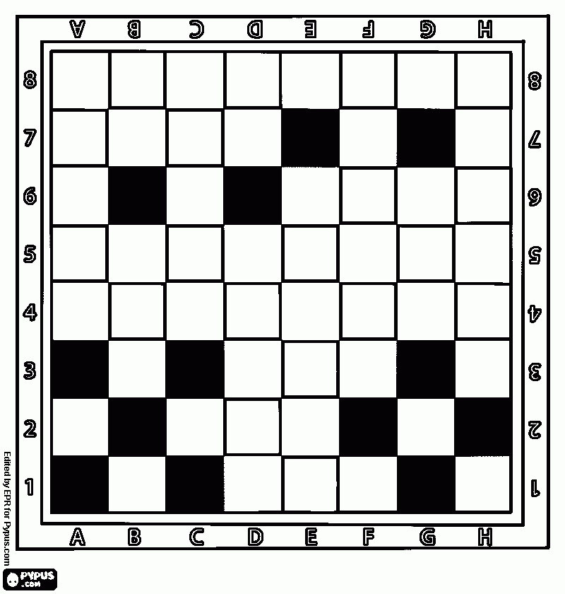 Omalovánka šachy 1