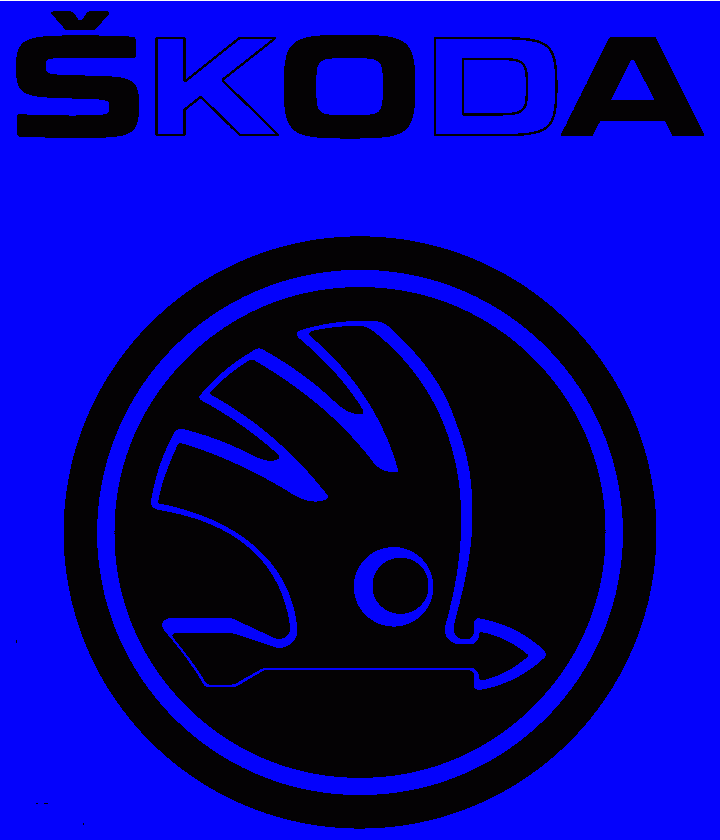 Omalovánka škoda auto moder