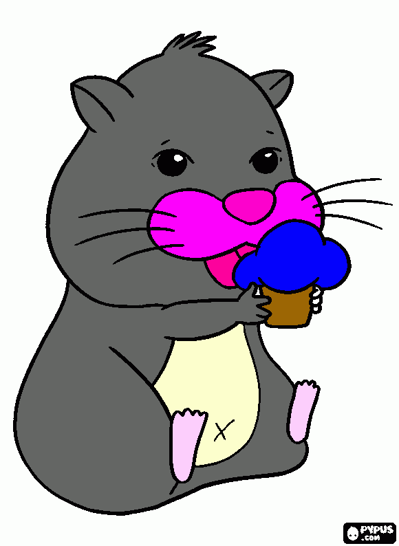 Omalovánka škrečok