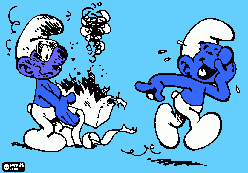 Omalovánka šmoulve