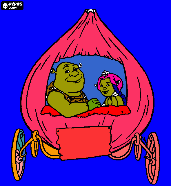 Omalovánka šrek a fyjona