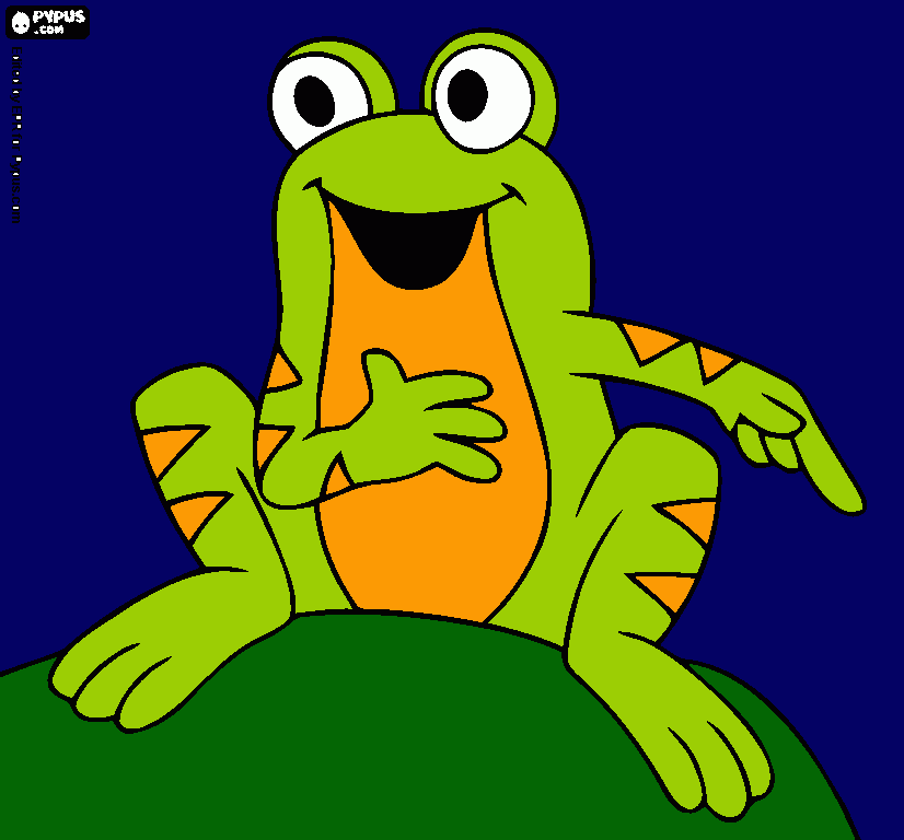 Omalovánka žabák pro tatínka