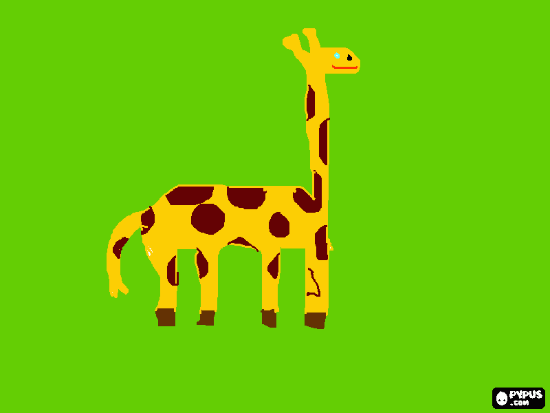 Omalovánka žirafa 1